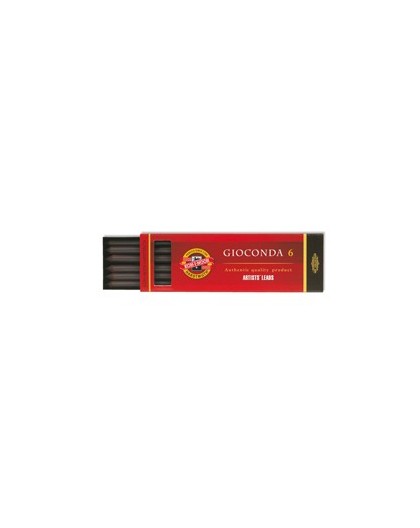 ASTUCCIO 6 MINE 5.6MM 4B GRAFITE KOH-I-NOOR