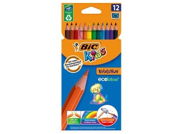 ASTUCCIO 12 MATITE KIDS EVOLUTION BIC