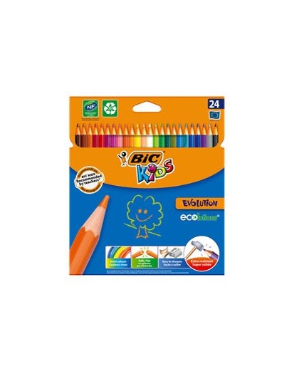 ASTUCCIO 24 MATITE KIDS EVOLUTION BIC