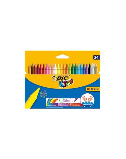 ASTUCCIO 24 PASTELLI KIDS PLASTIDECOR BIC
