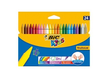 ASTUCCIO 24 PASTELLI KIDS PLASTIDECOR BIC