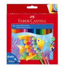 ASTUCCIO 24 PASTELLI COLORATI ACQUERELLABILI RED RANGE FABER CASTELL