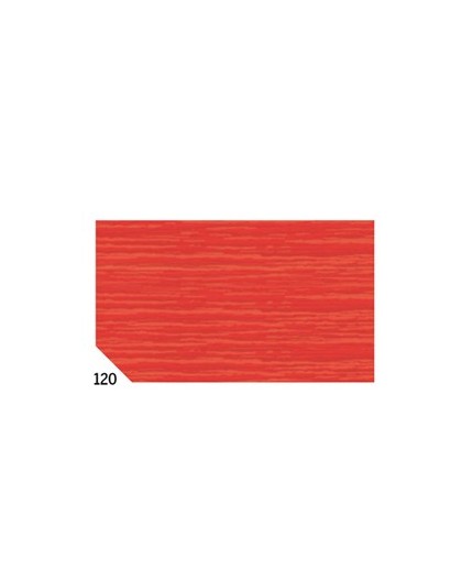 10RT CARTA CRESPA ROSSO 120 (50X250CM) 48gr/m² Rex Sadoch