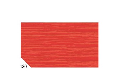 10RT CARTA CRESPA ROSSO 120 (50X250CM) 48gr/m² Rex Sadoch