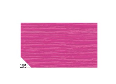 10RT CARTA CRESPA FUCSIA 195 (50X250CM) 48gr/m² Rex Sadoch