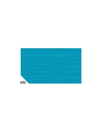 10RT CARTA CRESPA TURCHESE 650 (50X250CM) 48gr/m² Rex Sadoch