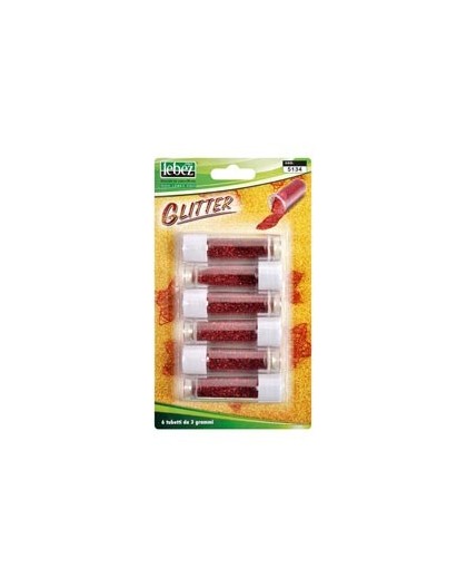 BUSTA 6 TUBI PORPORINA ROSSO 2GR LEBEZ