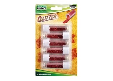 BUSTA 6 TUBI PORPORINA ROSSO 2GR LEBEZ