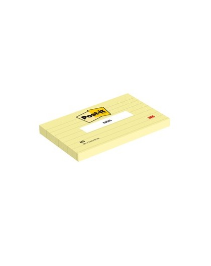 BLOCCO 100fg Post-it® Giallo Canary™ 76x127mm GIALLO A RIGHE 635