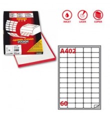 Etichetta adesiva A/402 bianca 100fg A4 37,5X23,5mm (60eti/fg) Markin