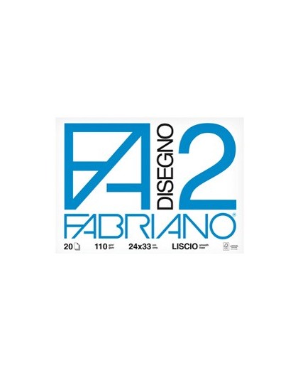 BLOCCO FABRIANO2 (24X33CM) 20FG 110GR LISCIO 4 ANGOLI