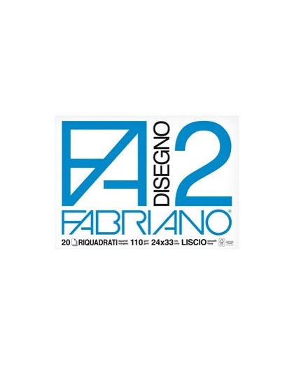BLOCCO FABRIANO2 (24X33CM) 20FG 110GR LISCIO SQUADRATO 4 ANGOLI