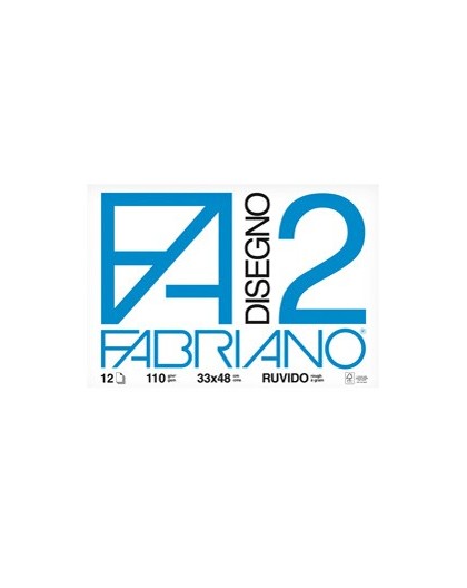 BLOCCO FABRIANO2 (33X48CM) 12FG 110GR RUVIDO COLLATO