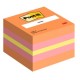 BLOCCO MINICUBO 400foglietti Post-it® 51x51mm 2051-P MELONE/ROSA GUAVA