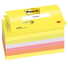 BLOCCO Post-it® Super Sticky Z-Notes 76x127mm 100fg R350NR ASSORT.NEON