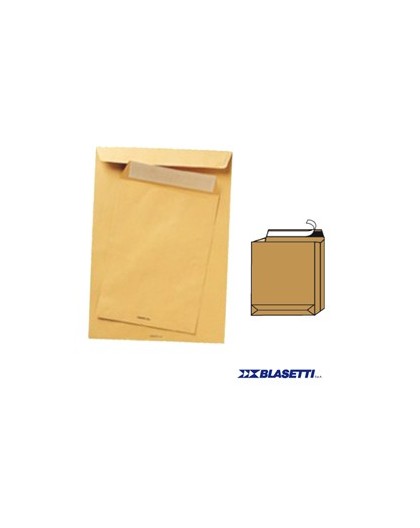 250 BUSTE A SACCO AVANA 250X353X40MM SOFFIETTI+FQ C/STRIP MONODEX