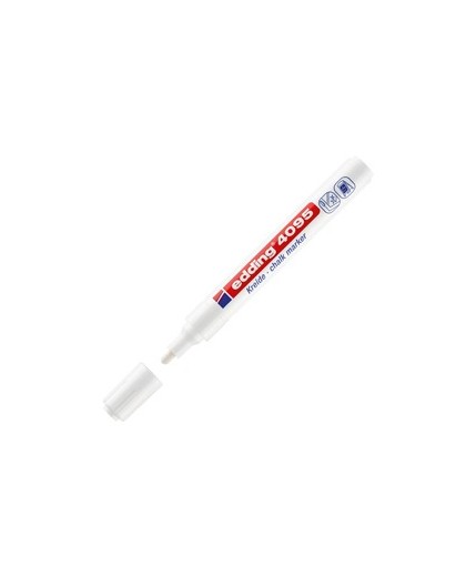 Marcatore EDDING 4095 punta conica gesso liquido bianco