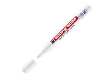 Marcatore EDDING 4095 punta conica gesso liquido bianco