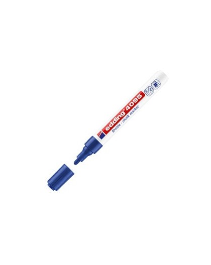 Marcatore EDDING 4095 punta conica gesso liquido blu