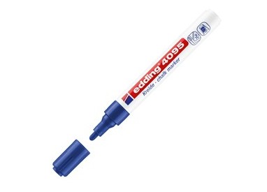 Marcatore EDDING 4095 punta conica gesso liquido blu