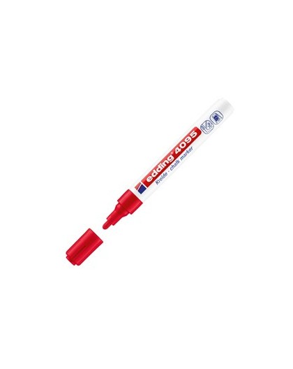 Marcatore EDDING 4095 punta conica gesso liquido rosso
