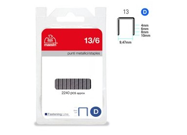 PUNTI 13/6 IN BLISTER DA 2240 P. RO-MA