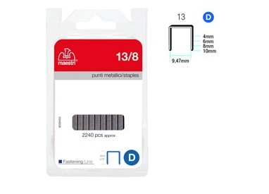 PUNTI 13/8 IN BLISTER DA 2240 P. RO-MA