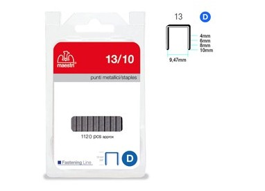 PUNTI 13/10 IN BLISTER DA 1120 P. RO-MA