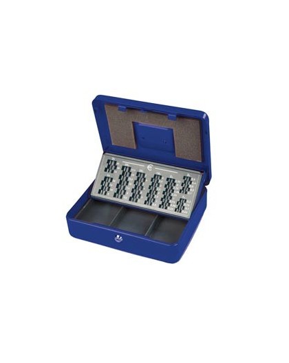 CASSETTA PORTAVALORI EUROPA 30X24X9CM BLU