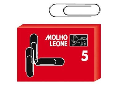 SCATOLA 100 FERMAGLI N.5 MM50 ZINCATI LEONE