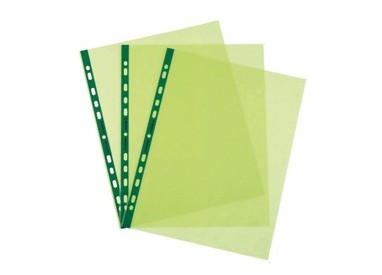 25 Buste forate Pastel 22x30 verde liscio Favorit