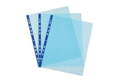 25 Buste forate Pastel 22x30 azzurro liscio Favorit