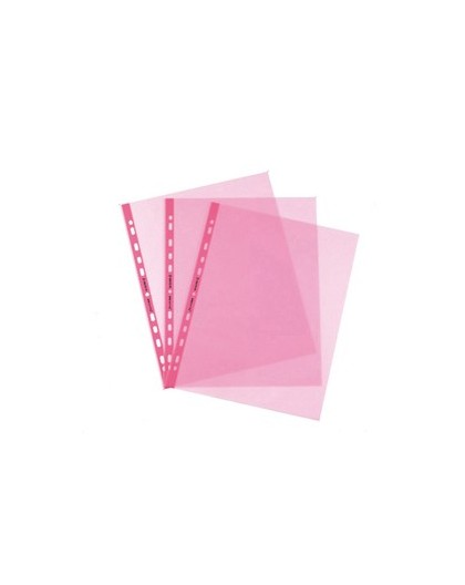 25 Buste forate Pastel 22x30 rosa liscio Favorit