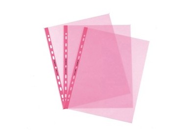 25 Buste forate Pastel 22x30 rosa liscio Favorit