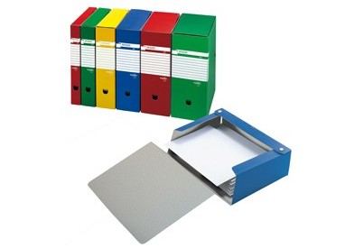 Scatola archivio Spazio 80 25x35cm dorso 8cm rosso Sei Rota