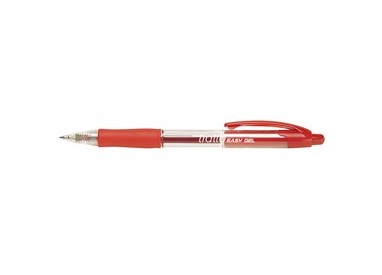 Penna sfera scatto EASY GEL 0,5mm rosso TRATTO