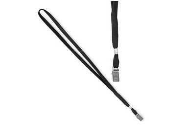 100 CORDONCINI NERO PER PORTANOME 49X1CM ART.31-093