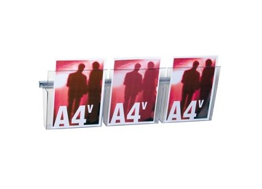 KIT VISION A4 L75cm con 3 TASCHE A4 TRASPARENTI