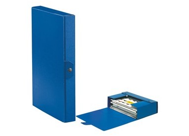 Scatola progetto C24 25x35cm dorso 4 blu ESSELTE