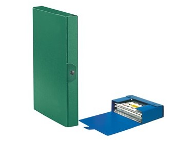 Scatola progetto C24 25x35cm dorso 4 verde ESSELTE