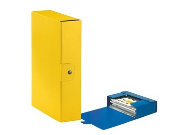 Scatola progetto C28 25x35cm dorso 8 giallo ESSELTE