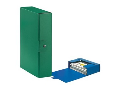 Scatola progetto C28 25x35cm dorso 8 verde ESSELTE