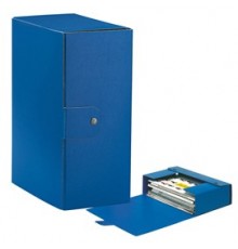 Scatola progetto C35 25x35cm dorso 15 blu ESSELTE