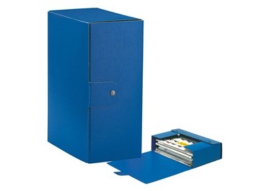 Scatola progetto C35 25x35cm dorso 15 blu ESSELTE