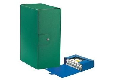 Scatola progetto C35 25x35cm dorso 15 verde ESSELTE