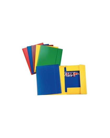 CARTELLINA C/ELASTICO C42 BLU 25X35CM PRESSPAN