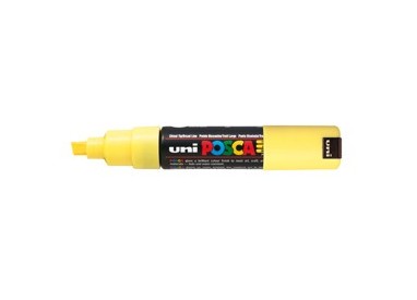 Marcatore UNI POSCA PC8K p.scalpello 8mm giallo UNI MITSUBISHI