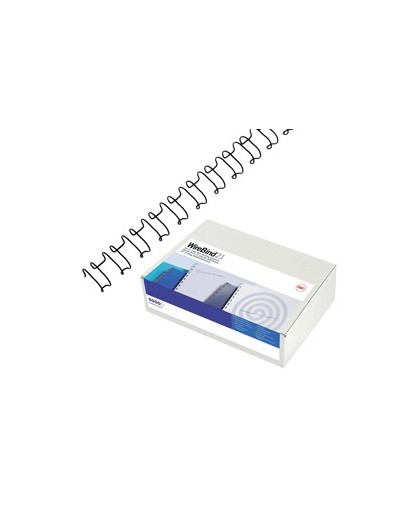Scatola 100 dorsi spirale metallo IBIWIRE 6mm argento 21 anelli