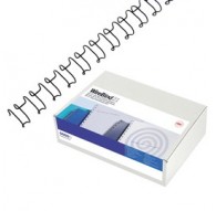Scatola 100 dorsi spirale metallo IBIWIRE 10mm argento 21 anelli