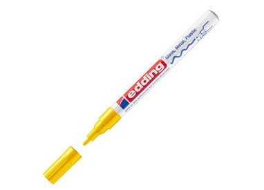 Marcatore EDDING 751 punta fine vernice giallo